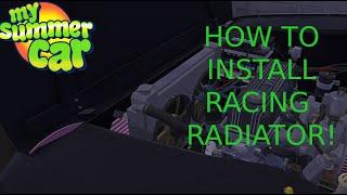 My Summer Car | How to install the racing radiator for the Satsuma.