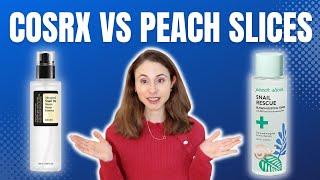 COSRX VS PEACH SLICES  WHICH SNAIL SERUM IS BETTER? @DrDrayzday