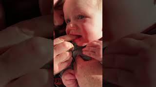 USING BONJELA TEETHING GEL ON BABY SPENCER’S SORE GUMS 