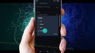 Android Phone : How to set Priority in Telegram Notifications for private chats as Urgent