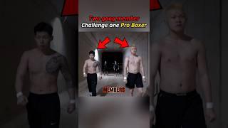 2 gang members vs. 1 professional boxer#boxing