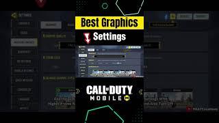 Best Graphics Settings For Cod Mobile #codm #codmobile  #shorts