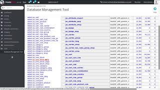 PrestaShop how to configure and use free module Database Management Tool (Adminer).