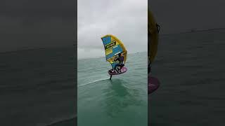 Wing foiler goes crazy fast!  Guess the speed!