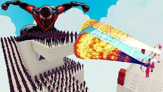 100x MILES MORALES + 2x GIANT vs 3x EVERY GOD - Totally Accurate Battle Simulator TABS