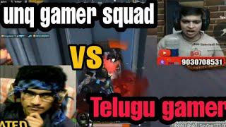 TELUGU GAMER VS UNQ GAMER THE BEST  FIGHT  |  proud to Telugu gamer fans | GEETHA MEDIA |