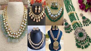 Latest Kundan Necklace Designs 2024-25//Kundan Necklace for Festivals//Bridal Kundan Sets Ideas