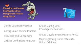 Managing the Complex Configuration Data Management Monster Using GitLab