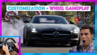 THIS IS THE BEST SOUNDING CAR IN FORZA HORIZON 5! Mercedes SLS AMG Customization + Wheel Gameplay