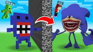 JJ Family vs Mikey Family Build THE SHIN SONIC TAPES : NOOB vs PRO Battle in Minecraft Maizen!