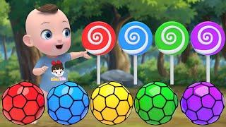 collar squish ball Finger Family | Seven Steps + more Nursery Rhymes & Kids Songs | Kindergarten