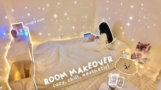 aesthetic room makeover + room tour️:  temu haul, cozy, decorating | pinterest inspired