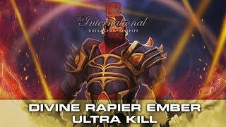 Dota 2 Divine Rapier Ember Ultra Kill (Instant Triple) - MVP vs IG TI5