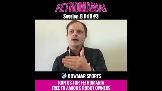 FETHOMANIA 8: Drill 3 - Half random rhythm exercises 1 or 2 Backhand topspin to Backhand...
