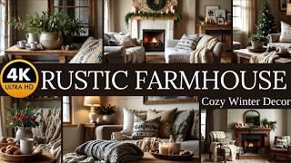 4K | 150 Rustic Farmhouse Winter Decor Ideas: Cozy Post-Christmas Ideas for Your Home | Rustic Charm