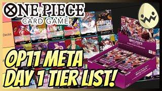 One Piece Card Game: OP11 Meta! Day 1 Tier List!