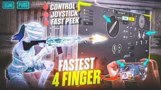 New  4 Finger Easy Control Settings + Code in BGMI - PUBGm | 4 finger claw peek scope settings