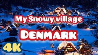 My Snowy Village, Denmark , 4K, by @denmarkphotographer