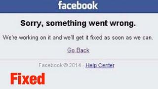 Sorry, Something Went Wrong Error On Facebook App On iPhone Fix