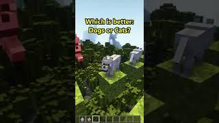 Minecraft: Are you team DOG or team CAT?  #Shorts