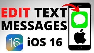 How to Edit a Text Message on iPhone - iOS 16 Edit Sent Messages