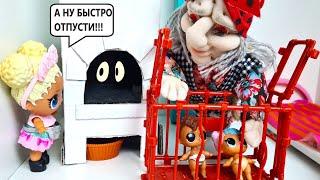 CARTOON LOL! GRANNY HEDGEHOG CAUGHT US Funny cartoons STORIES with DARINELKA dolls