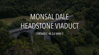 Monsal Dale Headstone Viaduct 4K Cinematic Drone
