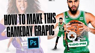 Photoshop Tutorial: How To Make A Clean Gameday Graphic