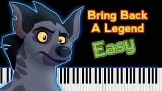 Bring Back A Legend (from "The Lion Guard") Piano Easy Tutorial [Synthesia]