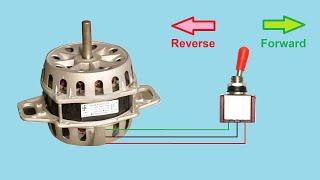 Motor Reverse Forward Control Circuit Switch / Reversing single phase motor