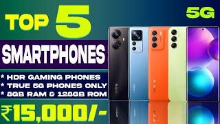 Top 5 Best Smartphone Under 15000 in 2023 | 5G Support | Powerful Gaming Phones