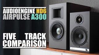 Airpulse A300 vs Audioengine HD6  || 5 Track Comparison