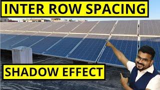 SOLAR Inter Row Spacing| Solar  Plant Shadow Analysis|  |Distance Calculation between Solar ROW