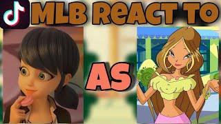 MLB react to Marinette as Flora! | Winx Club | Gacha Club