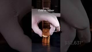 Why is gold more valuable than silver? 🩶 #goldprices #apmex #silverstacking