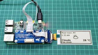 Weather Display on e-Paper Using Raspberry Pi