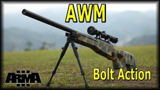 ArmA 3 - HLC AWM Pack Review (Actual bolt action hand animations!)