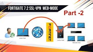 Step by Step SSL VPN (Web Mode) || Remote Access VPN on FortiGate FortiOS v7.2.1 || Part - 2