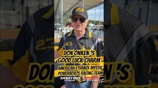 Don Onken “American Ethanol” Shows Off His Good Luck Charm before The 2024 LOTO Shootout  #mystic