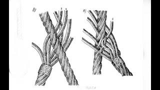 Плетение огона на стальном тросе