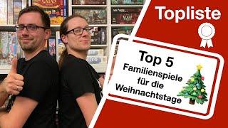 #Top5 - Familienspiele für die Weihnachtstage