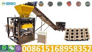 QT 4-24 semi automatic hollow block machine brick making machine