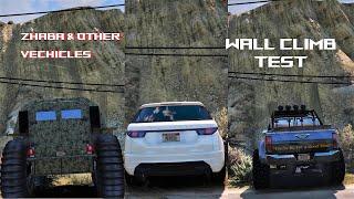 GTA Online ZHABA & discount SUV's WALL CLIMB TEST | CAR review