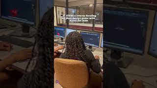 STEMcx Architectural interns AutoCAD