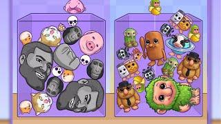 BRAINROT & GIGA FRIENDS: MERGE FELLAS Gameplay Walkthrough - Reaching Max Level!