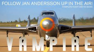 DeHavilland DH.115 Vampire Trainer. Pilot: Jan Andersson complete flight!