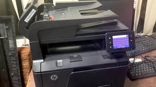 HP LaserJet Pro 400 MFP M425dw сброс пароля и всех настроек аппарата