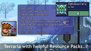 Terraria Texture packs that optimizes game, and do helpful things..?