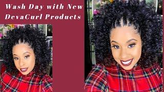 Wash Day Using New Deva Curl Products| Holiday Hair