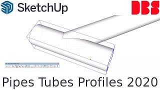 SketchUp Extension: Pipes Tubes Profiles 2020 - key functions